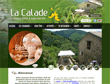 Tablet Screenshot of chambres-hotes-la-calade.com